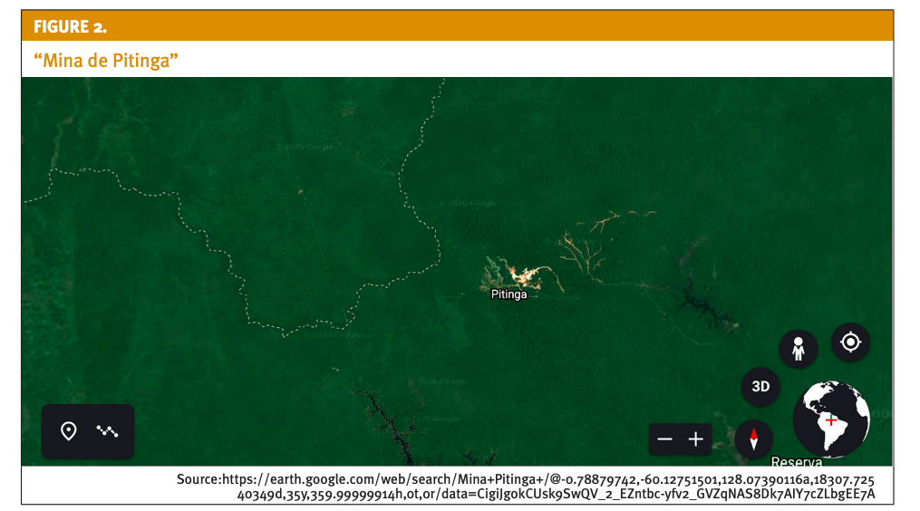 Satellite view of Mina Pitinga