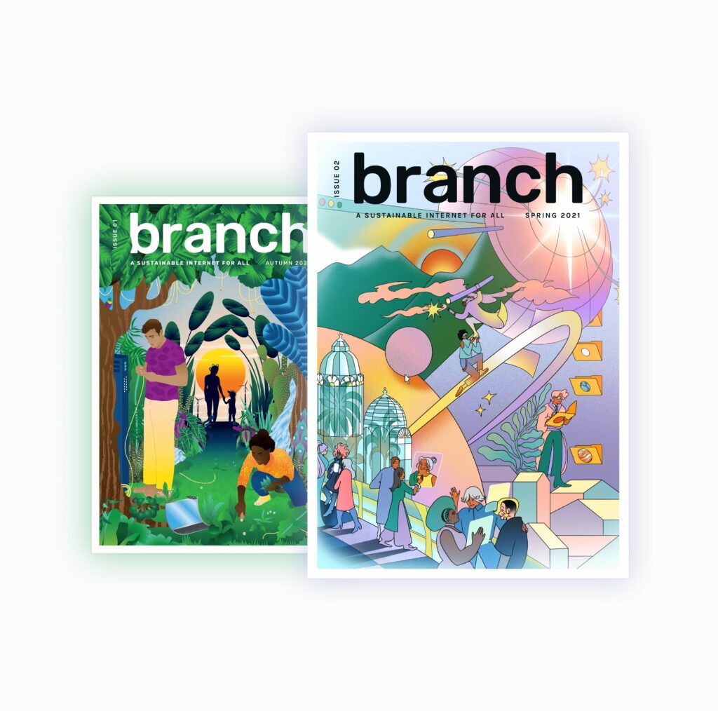 Covers of Branch magazine